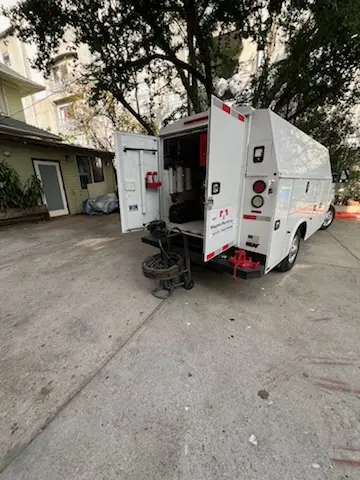 Magnet Plumbing service vehicle on-site for Slab Leak Repair in South Miami Heights